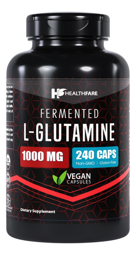 Salud L-glutamina 1000 Mg | 240 Cápsulas | Combustible De A