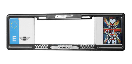 Portaplacas Europeo Keep Calm And Drive A Mini Cooper Gp