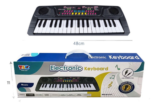 Teclado Piano Digital Electrónico Musica Niños Con Microfono