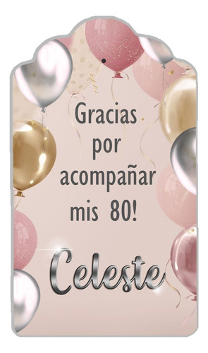 Tags Etiquetas  Personalizadas Boda, Souvenir, Fiestas  X10