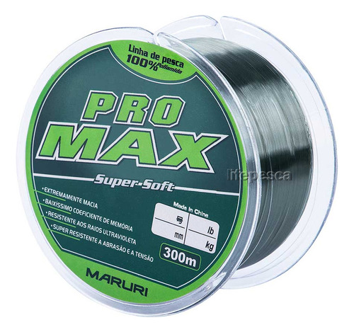 Linha Mono Maruri Pro Max 0,21mm 6,0lbs/2,9kg - 300 Metros