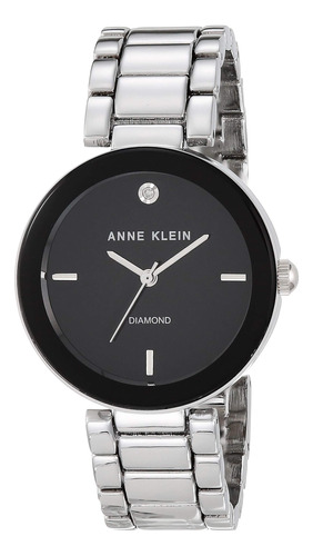 Reloj Anne Klein Con Esfera De Diamante Genuino Para Mujer Y