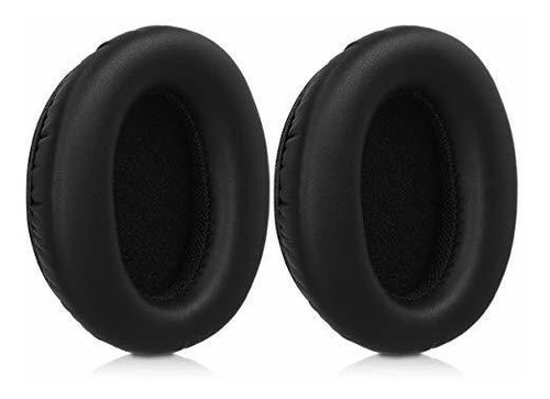 kwmobile 2X Almohadilla Compatible con Cowin E7 Active Noise Cancelling Almohadillas de Repuesto para Cascos y Auriculares en Cuero sintético 