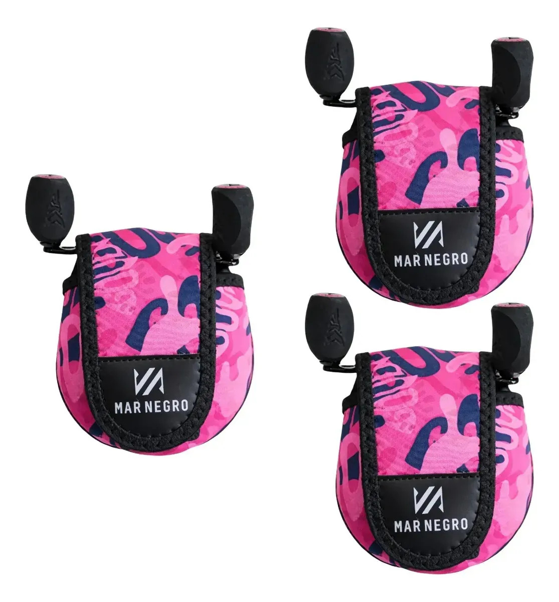 Kit Com 3 Capa Protetora Carretilha X-reel Protect Mar Negro Good Rosa