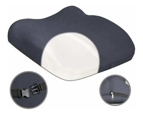 Imagen 6 de 8 de Almohadon Anatomico Confort Para Asiento O Respaldo Lumbar