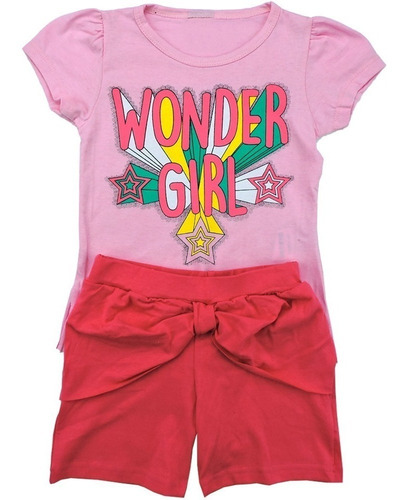 Imagem 3 de 6 de Kit 3 Conjunto Infantil Menina Roupa Feminina Atacado