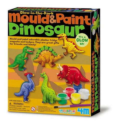 Mould & Paint Dinosaur 4m Moldea Y Pinta Dinosaurios