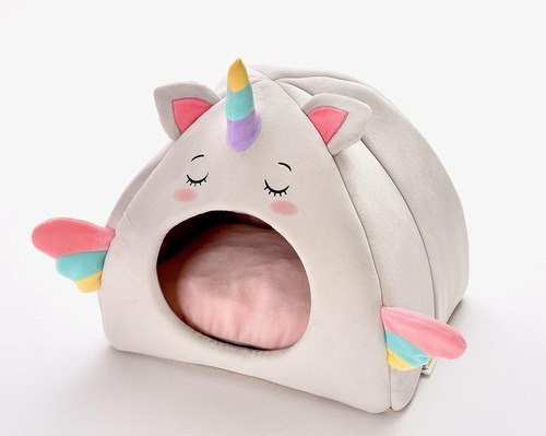 Casa De Unicornio Para Mascotas Cama Para Perros Y Gatos Mat