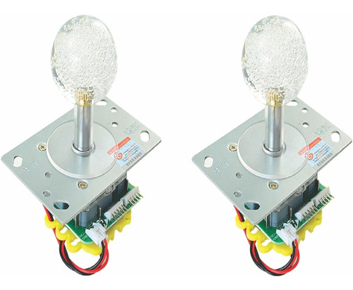 2 Palancas Joystick Arcade Para Sanwa Luminosas Rgb Camaleon