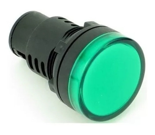 Luz Piloto Led Compacta Verde 30mm (caja 10 Piezas) Gqele