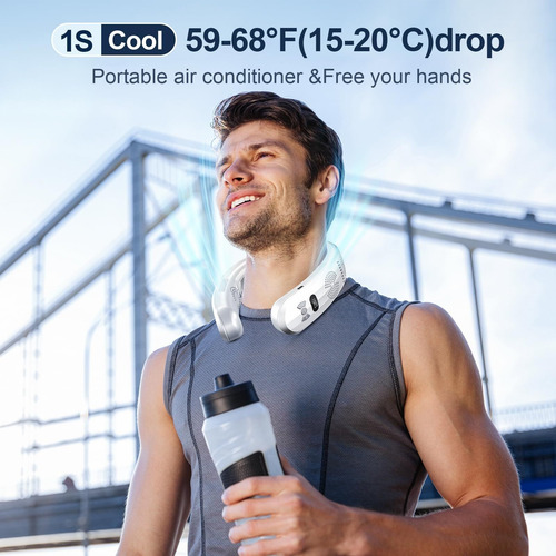 Ventilador De Cuello Recargable De 3 Velocidades