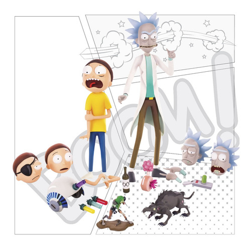 Figura Rick & Morty Exclusive Deluxe Set Mondo (Usado)