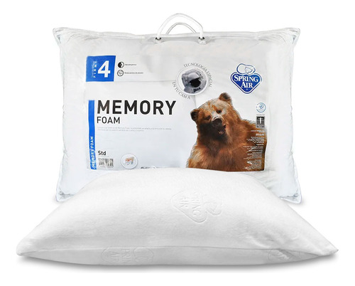 Almohada Spring Air Memory Foam Ajustable