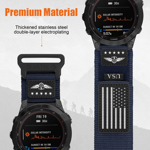 . Correa Para Garmin Tactix Delta/fenix 8/7/7x/6x/7s/6s
