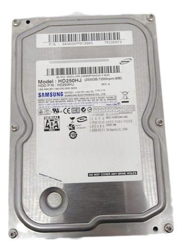 Hd 250gb Sata 7200rpm Pc Samsung Hd250hj