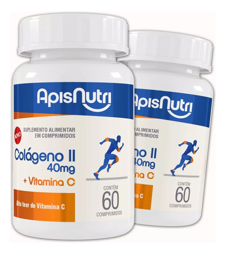 2x Cartilagem Uc2 Colágeno Tipo 2 + Vitamina C Super Oferta