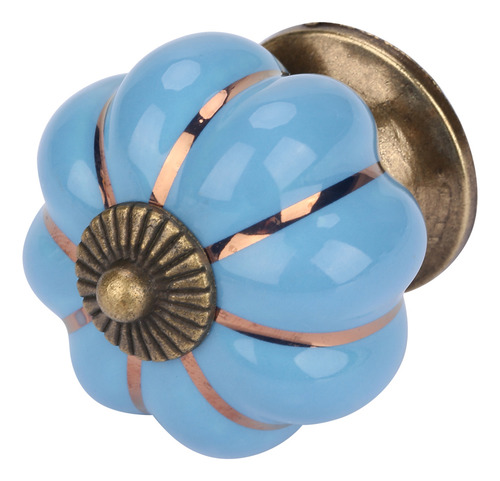 Tirador De Cerámica Pumpkin Knobs De Estilo Europeo Para Hab