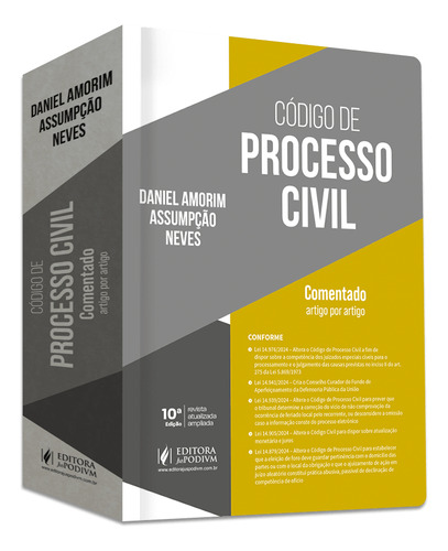 Codigo De Processo Civil Comentado - 10 Edição 2025 Juspodivm