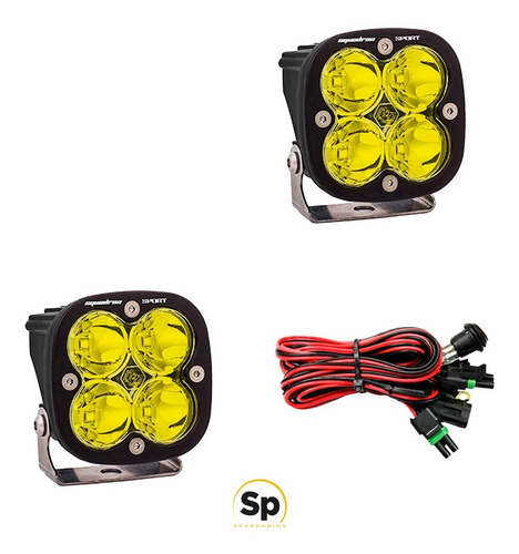 Imagen 2 de 4 de Baja Desing Faro Led Dually Squadron R Sport Driving Ámbar