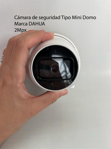 Camara Minidomo Hdcvi 2mp 3.6mm Micrófono Dahua Hdw1200tlp-a