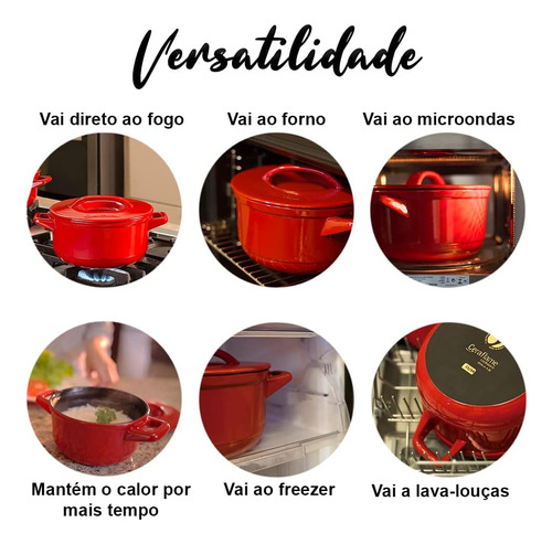 Caçarola Clear 22cm 4l Indução Pomodoro Ceraflame