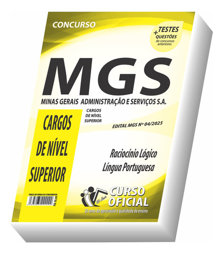 Apostila Mgs - Mg - Minas Gerais Administração E Serviços S.a - Nível Superior - Parte Comum Aos Cargos - Frete Grátis !