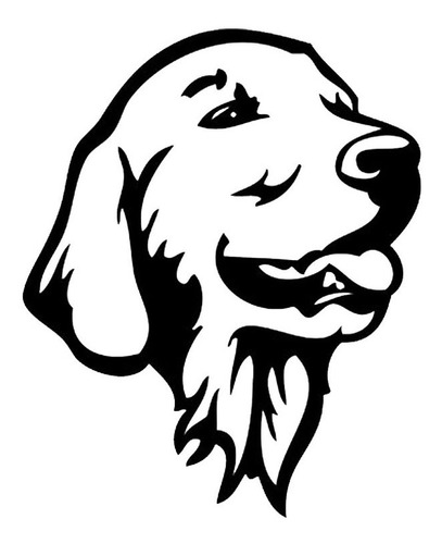 Sticker Para Auto Calcamonia  Perro Labrador Retrieve