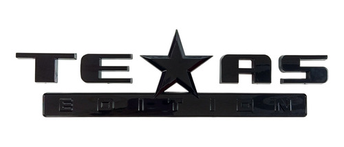 Emblema Texas Edition Silverado Negro ( Incluye Adhesivo 3m)