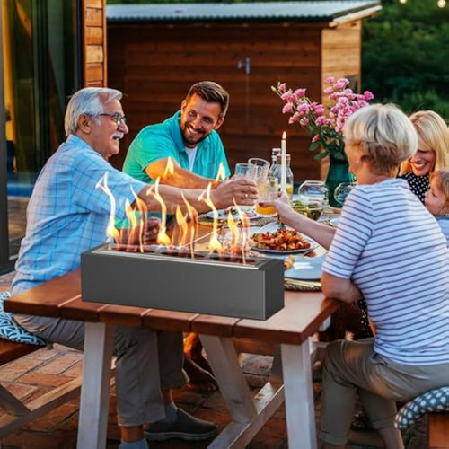 Hoguera De Mesa Con 4 Palos Extensibles, Para Interiores