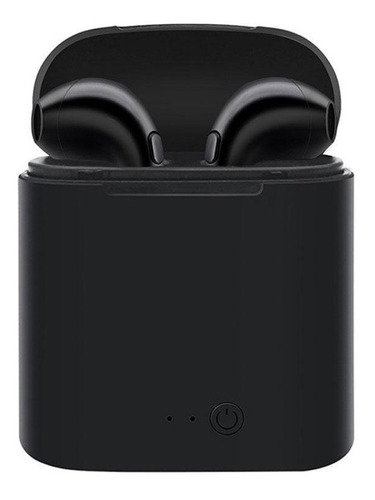 Auriculares in-ear inalámbricos i7S TWS negro con luz LED