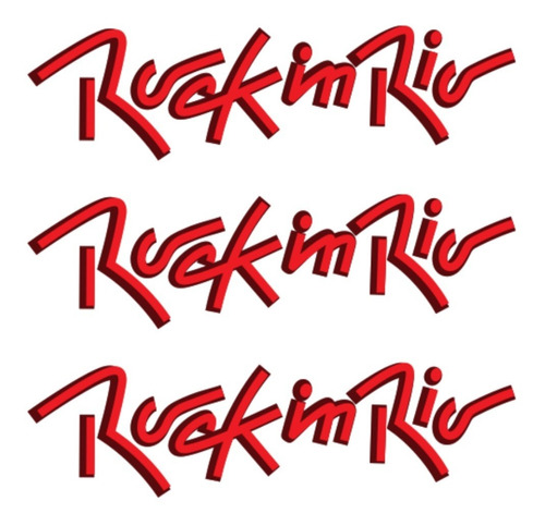 Kit Adesivo Emblema Fox Rock In Rio 2014 Resinado Compatível