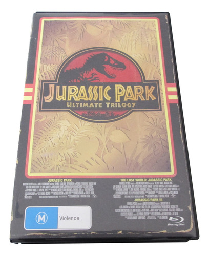 Jurassic Park Trilogía Edición En Caja De Vhs, Bluray 3 Disc (Usado)