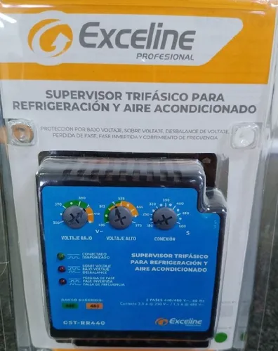 comprar Supervisor De Voltaje Trifásico Refrigeración 440 V Exceline