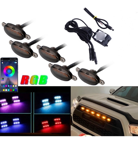 X5 Luz Led Estilo Raptor Bluetooth Ahumada Rgb App