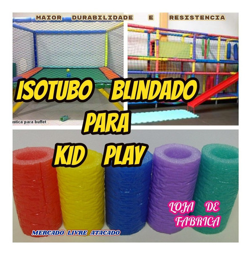 Isotubo Blindado P/kid Play 25mts+rede 10 Mts² Malha 5 Soldd