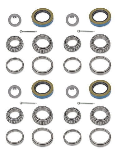 Kit Rodamiento Eje Tandem Para Remolque Sello Grasa 10 4