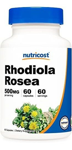 Nutricost Rhodiola Rosea 500 Mg, 60 Cápsulas Vegetarianas -