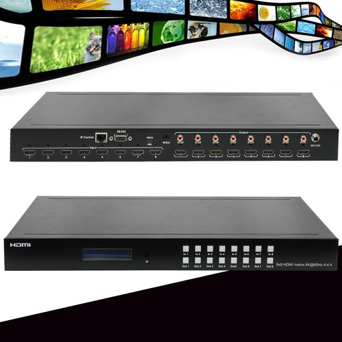 Matrix Hdmi 8x8 4k 60hz 4:4 Switch Pro Interruptor Conmutado