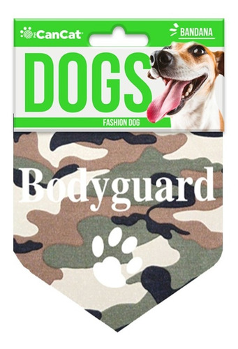 Bandana Militar P/ Perro Dogs Cancat Acessorio Mascotas