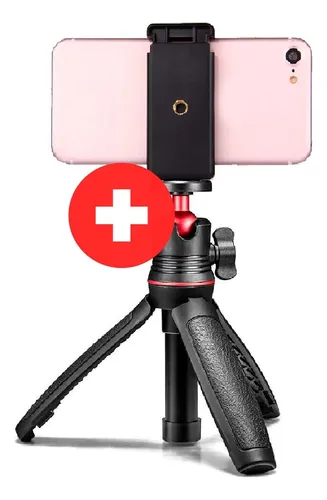 Mini Trípode + Porta Soporte Celular Para Video Tik Tok, Ig