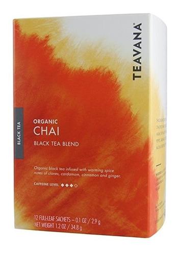 Starbucks Teavana Orgánica Té Chai Negro Blend - 12 Full-hoj