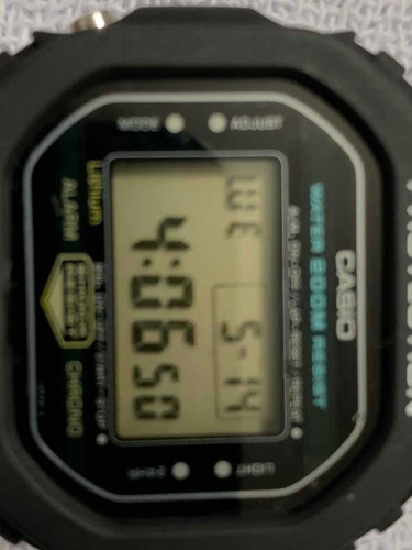 Casio Dw-5200 Wr200m Módulo 240 Tampa Rosca Raro Vintage