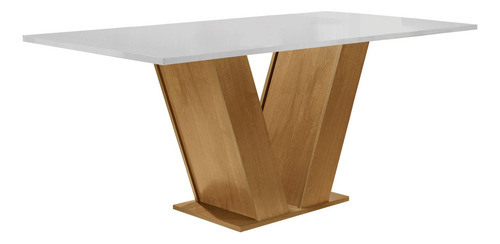Conjunto Sala De Jantar Mesa Tampo Mdf 6 Cadeiras Espanha