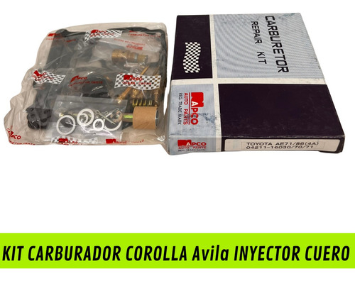 Kit Carburador Corolla Inyec Cuero Avila