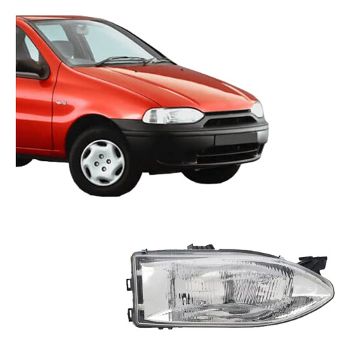 Faros Frontal Fiat Palio 1997 1998 1999 2000 2001 Crom