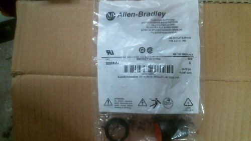 Allen Bradley 800fp-f4 Flush Push Button Red Ser.a -free Mmj