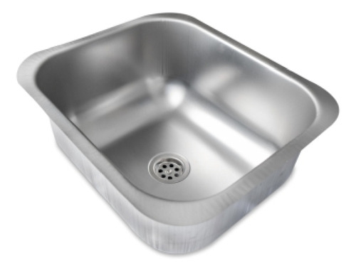 Pileta Cocina Simple Dhinox Dh28 Acero Inoxidable Brillante