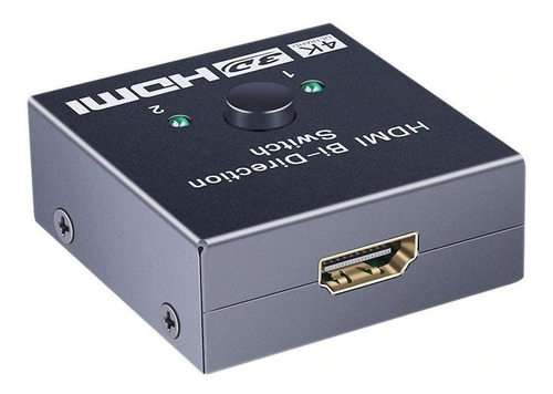 Imagem 1 de 7 de Chaveador Swither Seletor Hdmi 2x1 Divisor Splitter Hdmi 1x2