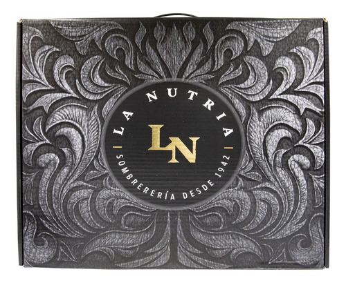 Caja Para Sombreros La Nutria Delux Negro Único