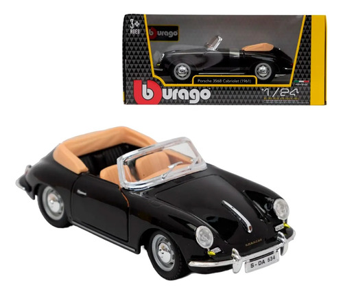 Porsche 356b Cabriolet 1961 1/24 Burago Febo